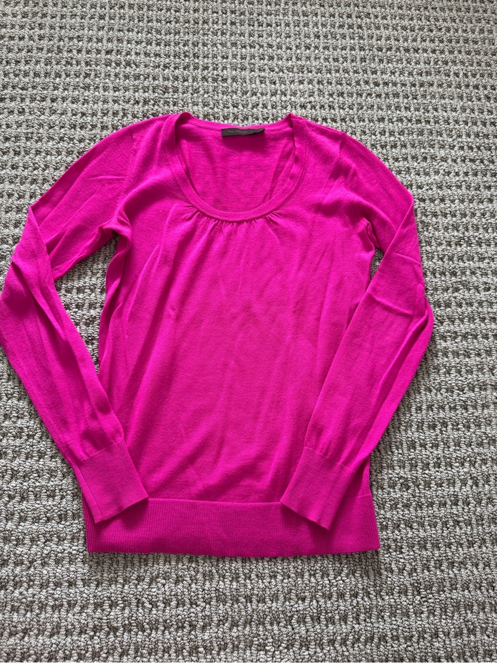 The Limited Bright Fuchsia Scoop Neck Sweater